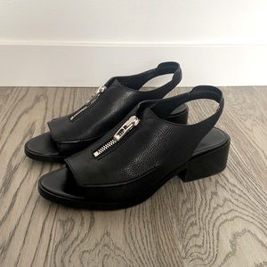 Phillip Lim Leather Sandals with Zipper Hardware